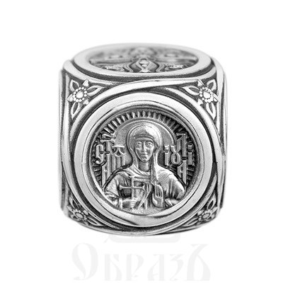 бусина «святая мученица иулия (юлия). молитва», серебро 925 проба (арт. 114.140)